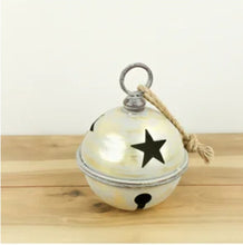 Load image into Gallery viewer, Jumbo Oversized Brushed Gold Sleigh Jingle Bell ~ Large 11.5" | Vintage Character