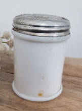 Load image into Gallery viewer, Antique McBrady &amp; Co. Milk Glass Jar | Vintage Character