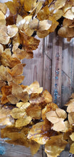 Load image into Gallery viewer, Old Maple Leaves 28"  Fall Wreath Aged Dried Leaves Decor | Vintage Character