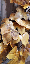 Load image into Gallery viewer, Old Maple Leaves 28"  Fall Wreath Aged Dried Leaves Decor | Vintage Character