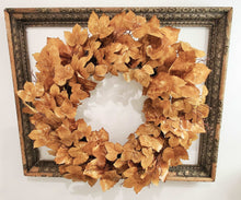 Load image into Gallery viewer, Old Maple Leaves 28"  Fall Wreath Aged Dried Leaves Decor | Vintage Character