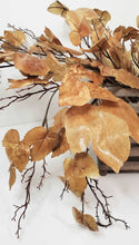 Load image into Gallery viewer, Old Maple Leaves 48" Stem/Spray/Branch Fall Bundle of 7 Aged Dried Leaves | Vintage Character