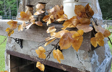 Load image into Gallery viewer, Old Maple Leaves 48" Fall Stem/Spray/Branch Aged Dried Leaves | Vintage Character