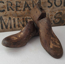Load image into Gallery viewer, Antique Wooden Shoe Mold Set of 2~Brown | Vintage Character