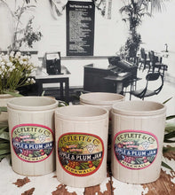 Load image into Gallery viewer, Antique European Jam Jar Crock w/ Label | Vintage Character