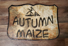 Load image into Gallery viewer, Fall "Autumn Maize" Metal Sign | Vintage Character