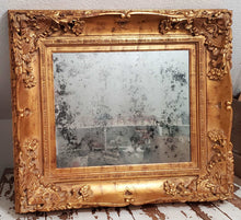 Load image into Gallery viewer, Antique Gold Ornate Mirrored Frame