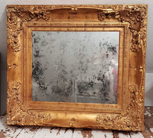 Load image into Gallery viewer, Antique Gold Ornate Mirrored Frame