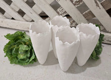 Load image into Gallery viewer, White Carrot Shaped Pottery Vase