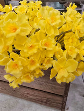 Load image into Gallery viewer, Faux Buttercup Yellow Easter Narcissus Flower Bunch