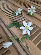 Load image into Gallery viewer, Faux Clematis Stem ~ White