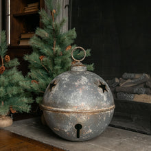Load image into Gallery viewer, Jumbo Oversized Rustic Grey Sleigh Jingle Bell ~ Extra Large 20"