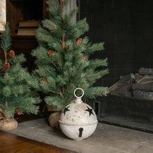 Load image into Gallery viewer, Jumbo Oversized Rustic White Sleigh Jingle Bell ~ Extra Large 11.25"
