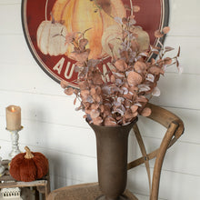 Load image into Gallery viewer, 34" Tan/Brown Eucalyptus Penny Leaf Spray