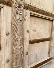 Load image into Gallery viewer, Antique Pair of Egyptian Wood Stripped Pordandar Pine Doors ~Ships Free | Vintage Character