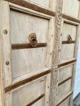 Load image into Gallery viewer, Antique Pair of Egyptian Wood Stripped Pordandar Pine Doors ~Ships Free | Vintage Character