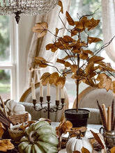 Load image into Gallery viewer, Old Maple Leaves 33" Tree Fall Decor Aged Dried Leaves | Vintage Character