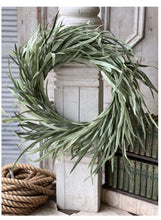 Load image into Gallery viewer, Green Grass Serene Shoals Wreath | Vintage Character