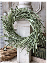 Load image into Gallery viewer, Green Grass Serene Shoals Wreath | Vintage Character