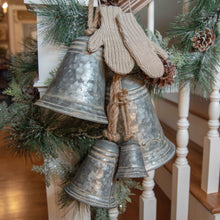 Load image into Gallery viewer, Christmas 10" Metal Cylinder Bell | Vintage Character