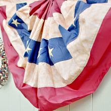 Load image into Gallery viewer, Antiqued American Flag Bunting | Vintage Character