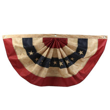 Load image into Gallery viewer, Antiqued American Flag Bunting | Vintage Character