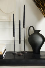 Load image into Gallery viewer, Davina Black Metal Candlestick Set of 3