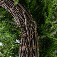 Load image into Gallery viewer, christmas frosted norfolk pine wreath - 2