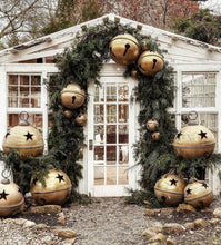 Load image into Gallery viewer, Jumbo Oversized Brushed Gold Sleigh Jingle Bell ~ Large 11.5"