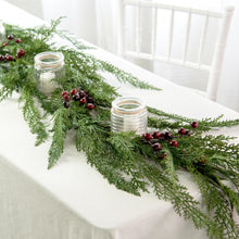Load image into Gallery viewer, Christmas Cedar Pine Garland 4Ft | Vintage Character