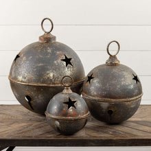 Load image into Gallery viewer, Jumbo Oversized Rustic Grey Sleigh Jingle Bell ~ Extra Large 20"