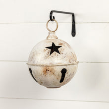 Load image into Gallery viewer, Jumbo Oversized Rustic White Sleigh Jingle Bell ~ Extra Large 11.25"