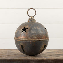 Load image into Gallery viewer, Jumbo Oversized Rustic Grey Sleigh Jingle Bell ~ Extra Large 15.75"