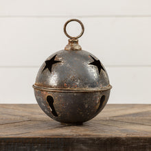 Load image into Gallery viewer, Jumbo Oversized Rustic Grey Sleigh Jingle Bell ~ Extra Large 11.25"