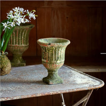 Load image into Gallery viewer, Aged Mossy Garden Urn ~ Small