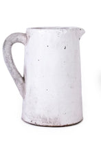 Load image into Gallery viewer, Large White Clay Pitcher