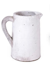 Load image into Gallery viewer, Large White Clay Pitcher