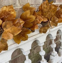 Load image into Gallery viewer, Old Maple Leaves 6ft Garland Fall Decor Aged Dried Leaves | Vintage Character