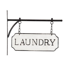 Load image into Gallery viewer, Vintage Style Metal "Laundry" Sign with Hanging Bar