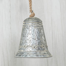 Load image into Gallery viewer, Christmas 10" Metal Cylinder Bell | Vintage Character