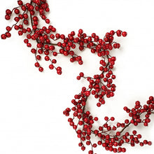 Load image into Gallery viewer, Christmas Holly Crabapple Red Berry Garland